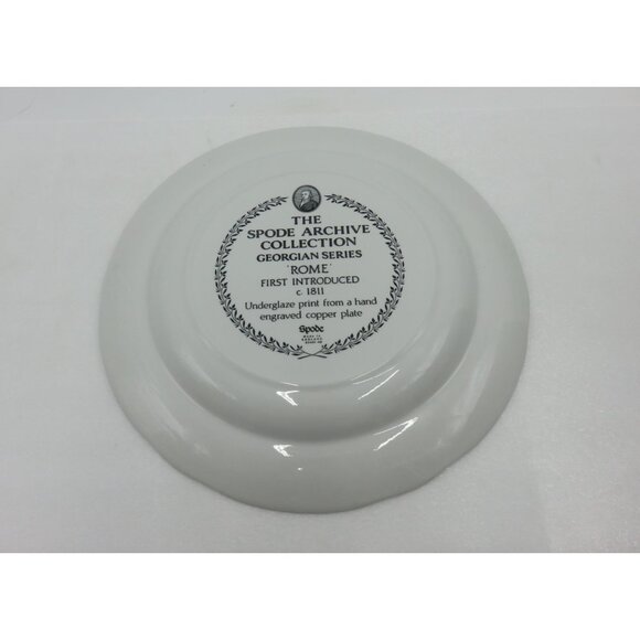 SPODE Archive Collection Georgian Series ROME Plate Underglaze Print - Picture 9 of 10